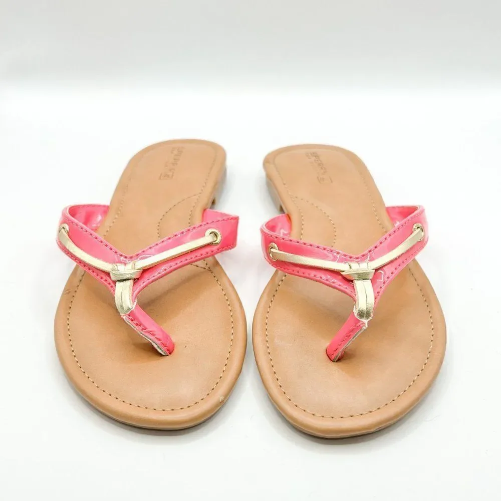 Sperry Girl's Pink/Gold Sandals, Size 1